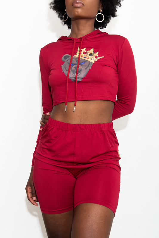 (Red) Female 2 piece