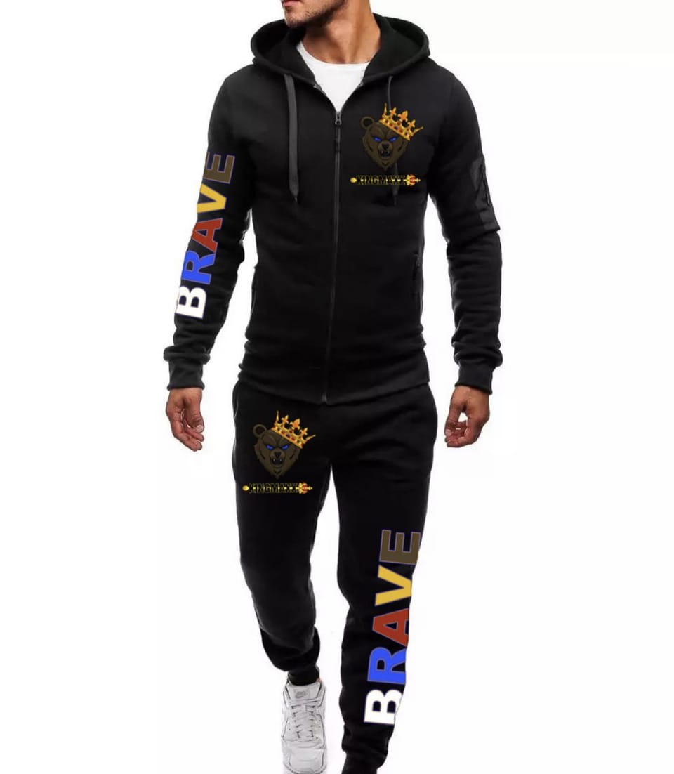 (Black)Brave Zip Up Hoodie